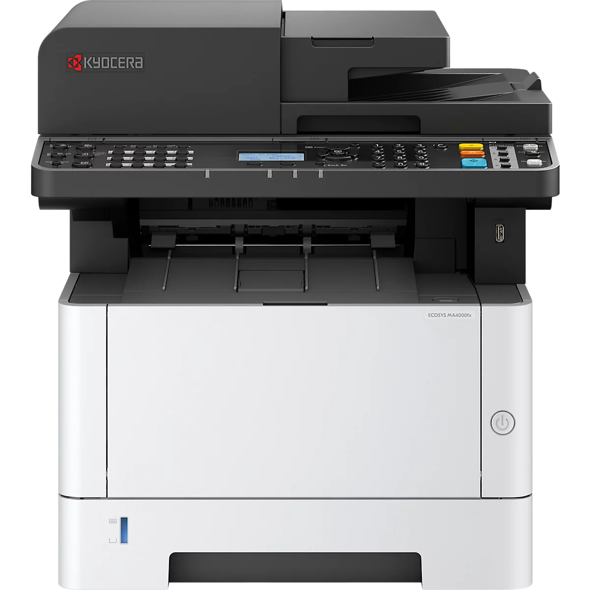 Multifunctionele laserprinter Kyocera ECOSYS MA4000fx/Plus, Z/W, 4-in-1, USB/LAN/SD-kaart, auto duplex/mobiel printen, tot A4, toner, Kyocera Life Plus garantie