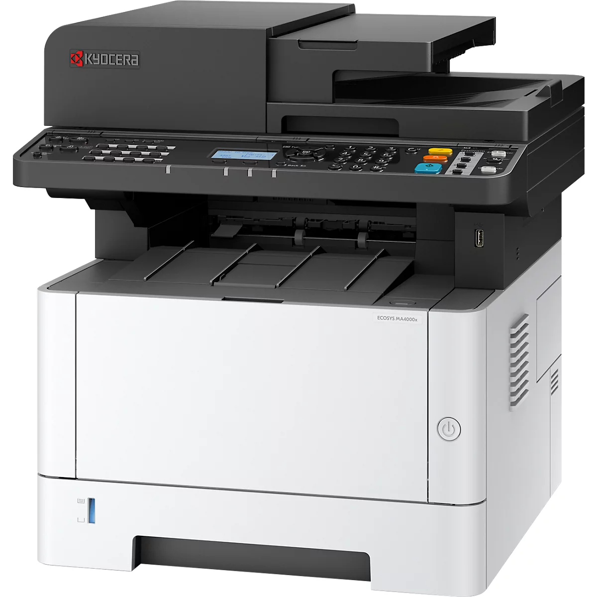 Multifunctionele laserprinter Kyocera ECOSYS MA4000x, zwart-wit, 3-in-1, USB/LAN/SD-kaart, automatisch dubbelzijdig/mobiel afdrukken, tot A4, incl. toner