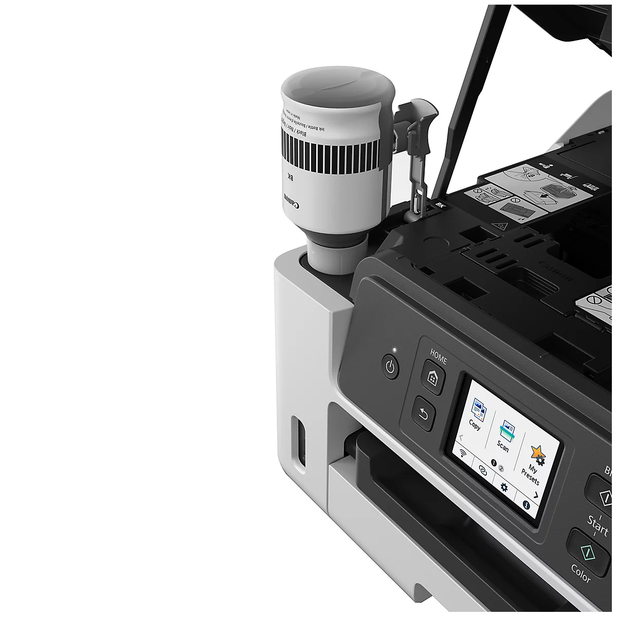 Multifunktionsdrucker Canon MAXIFY GX4050, 4-in-1, USB/LAN/WLAN, Auto Duplex/Mobildruck/Cloud, bis A4, inkl. 4 Tintenflaschen