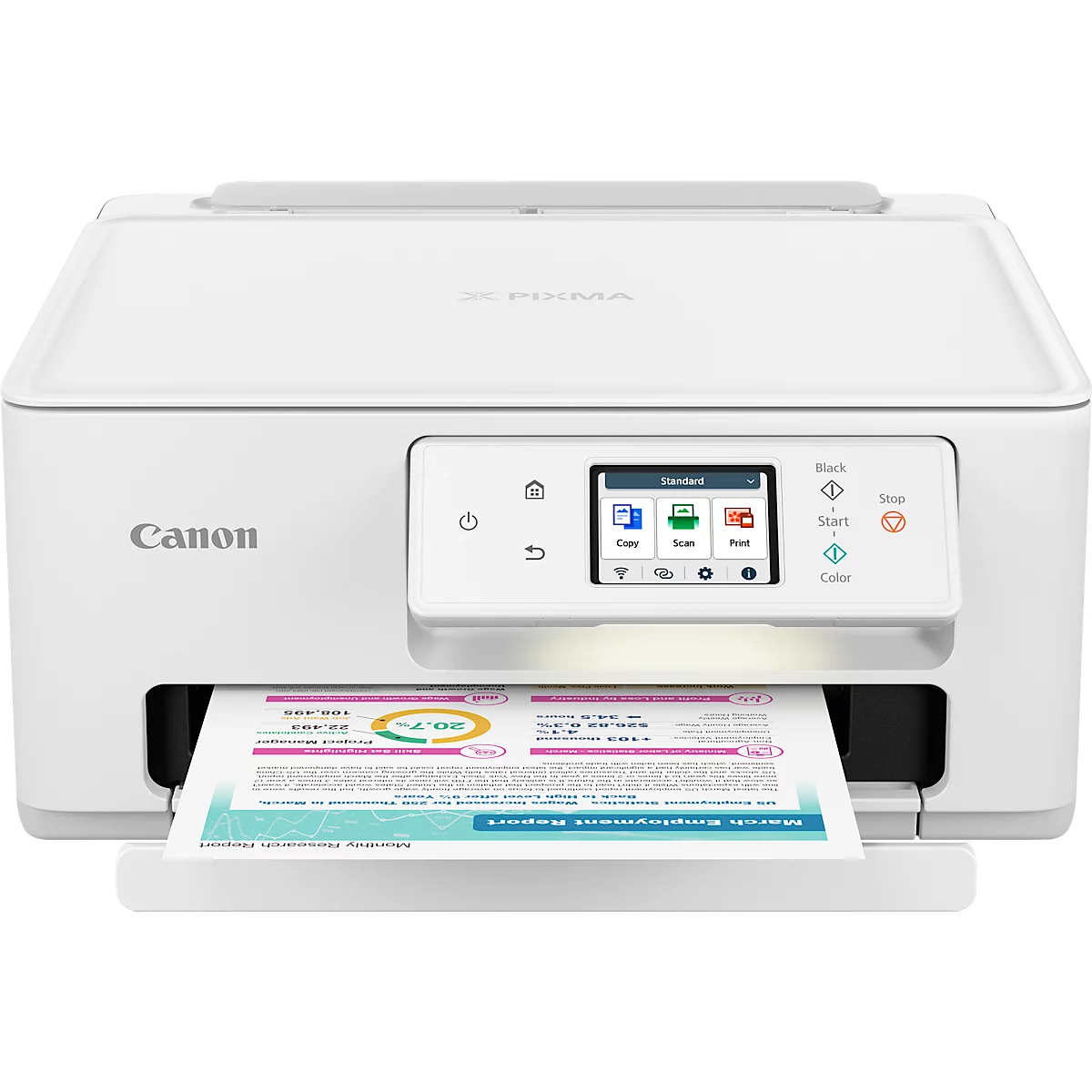 Multifunktionsdrucker Canon PIXMA TS7650i, 3 in 1, USB/WLAN/Cloud, Auto-Duplex/Mobildruck, bis A4, inkl. 2 Tinten-Druckköpfen