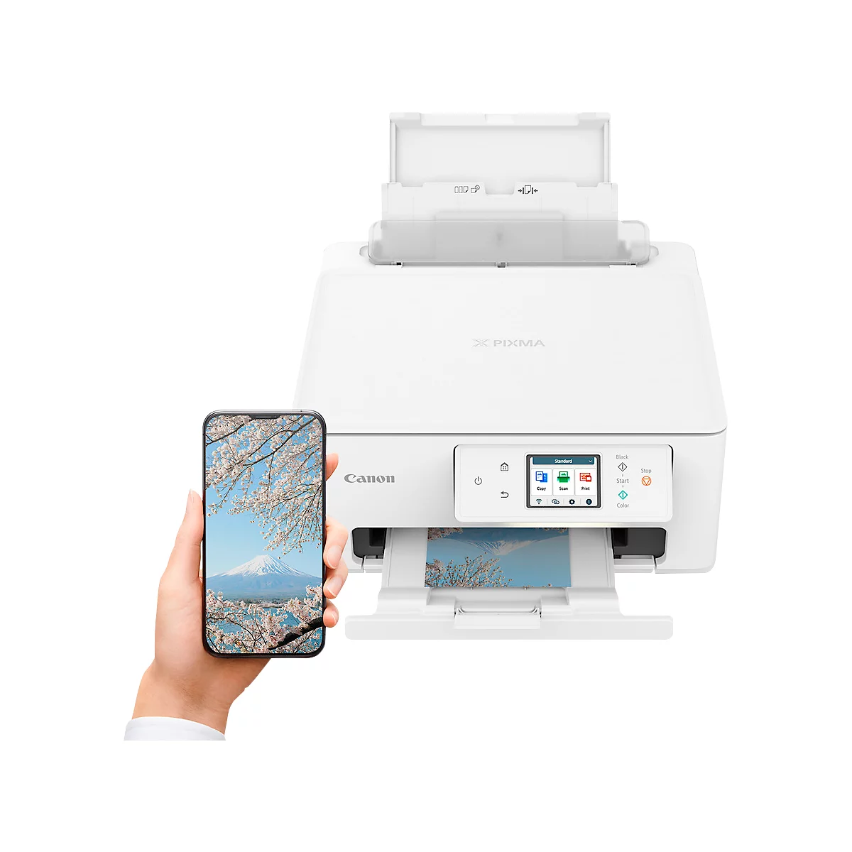 Multifunktionsdrucker Canon PIXMA TS7650i, 3 in 1, USB/WLAN/Cloud, Auto-Duplex/Mobildruck, bis A4, inkl. 2 Tinten-Druckköpfen