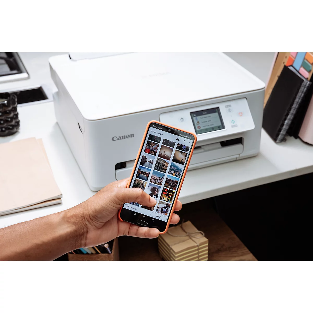 Multifunktionsdrucker Canon PIXMA TS7650i, 3 in 1, USB/WLAN/Cloud, Auto-Duplex/Mobildruck, bis A4, inkl. 2 Tinten-Druckköpfen