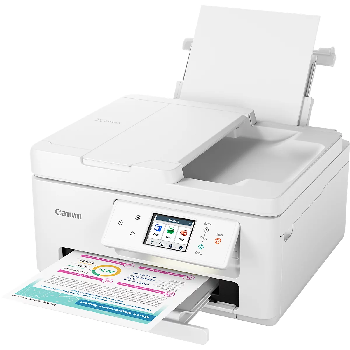 Multifunktionsdrucker Canon PIXMA TS7750i, 3 in 1, USB/WLAN/Cloud, Auto-Duplex/Mobildruck, bis A4, inkl. 2 Tinten-Druckköpfen