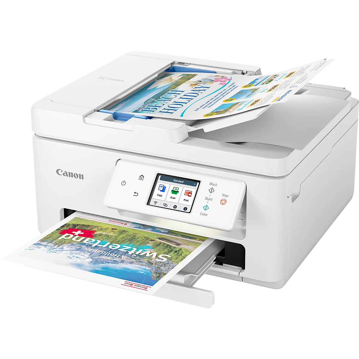 Multifunktionsdrucker Canon PIXMA TS7750i, 3 in 1, USB/WLAN/Cloud, Auto-Duplex/Mobildruck, bis A4, inkl. 2 Tinten-Druckköpfen