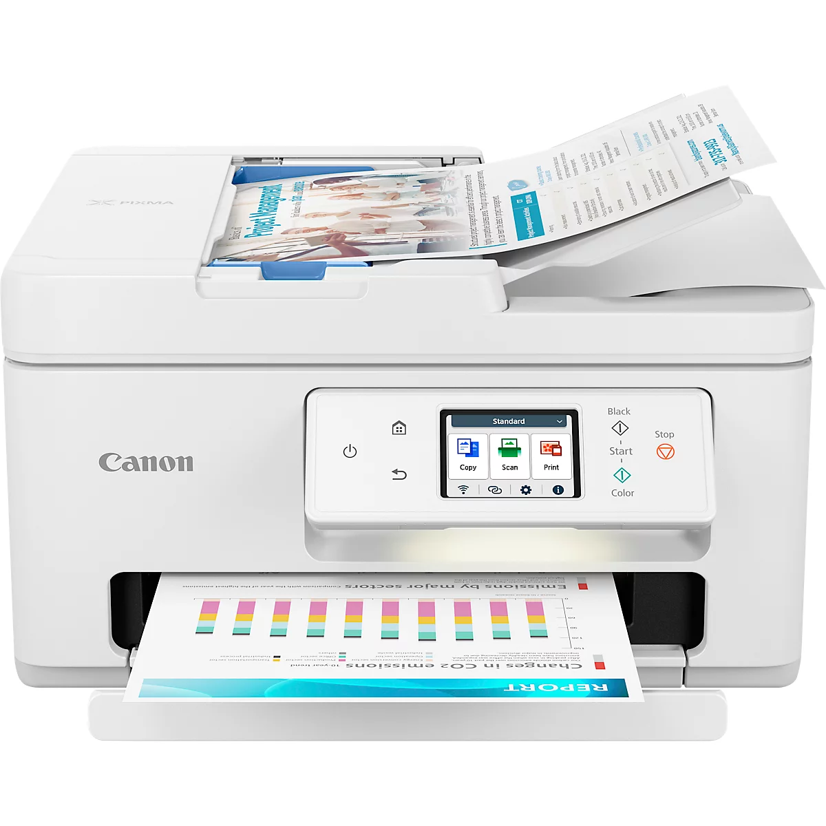 Multifunktionsdrucker Canon PIXMA TS7750i, 3 in 1, USB/WLAN/Cloud, Auto-Duplex/Mobildruck, bis A4, inkl. 2 Tinten-Druckköpfen