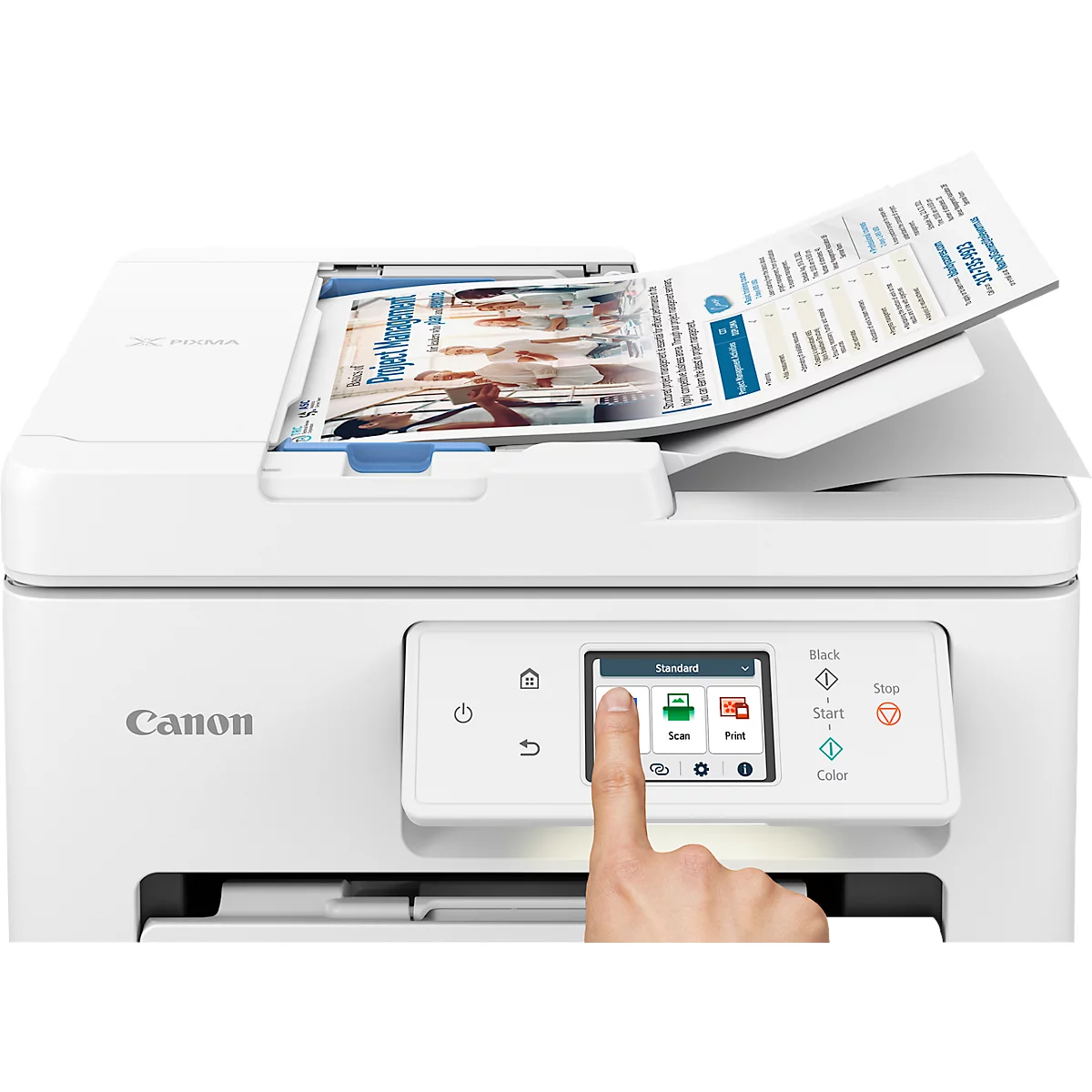 Multifunktionsdrucker Canon PIXMA TS7750i, 3 in 1, USB/WLAN/Cloud, Auto-Duplex/Mobildruck, bis A4, inkl. 2 Tinten-Druckköpfen