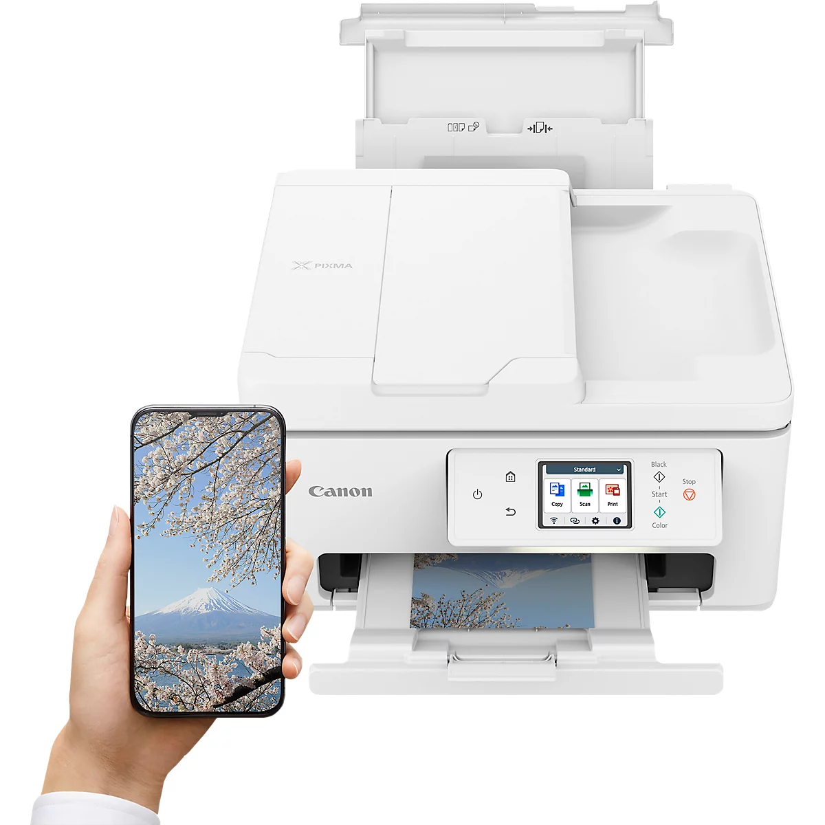 Multifunktionsdrucker Canon PIXMA TS7750i, 3 in 1, USB/WLAN/Cloud, Auto-Duplex/Mobildruck, bis A4, inkl. 2 Tinten-Druckköpfen