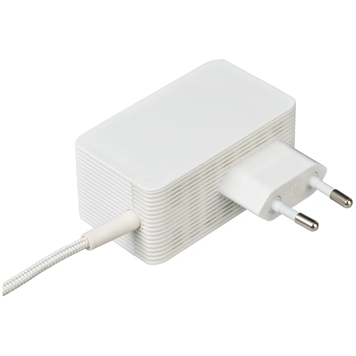 Multiladegerät brennenstuhl® estilo, für bis zu 5 Geräte, 4x USB-A und 1 x USB-C, Schnellladefunktion, Kabellänge 1,5 m, silber-weiss