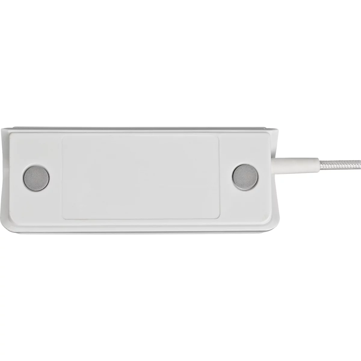 Multiladegerät brennenstuhl®estilo, für bis zu 5 Geräte, Schnellladefunktion, 1,5 m Textil-Kabel, 1x USB-C, 4x USB-Ladebuchse, Edelstahloberfläche, weiß