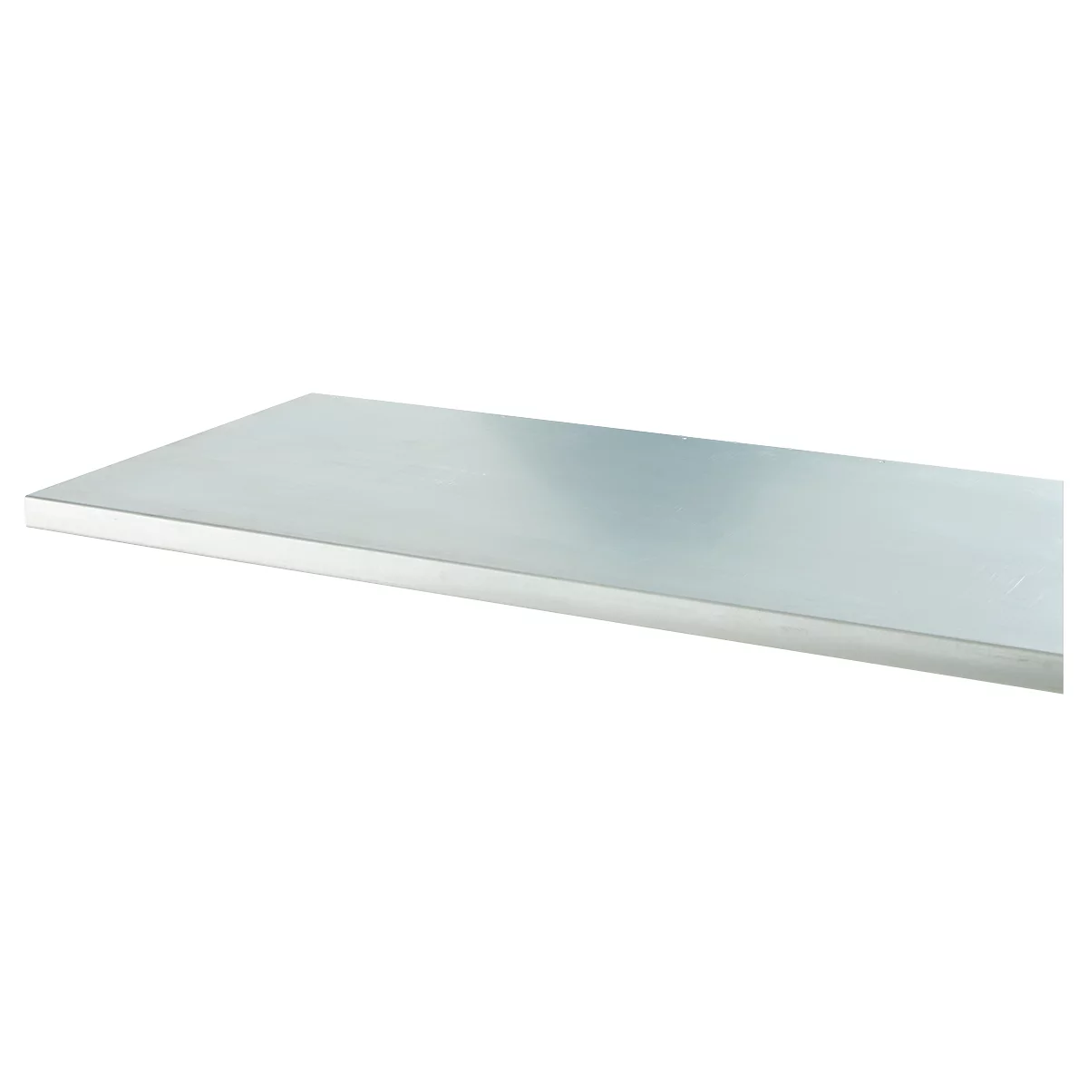 Multiplex-Arbeitsplatte, 35 mm stark, Gewindehülsen, Stahlabdeckung, Buchenholz verleimt, B 2000 x T 700 mm