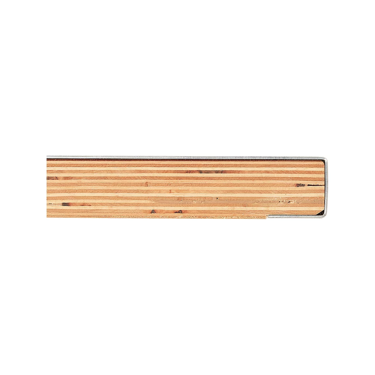 Multiplex werkblad, 35 mm dik, schroefdraadbussen, stalen deksel, gelijmd beukenhout, L 2000 x B 700 mm