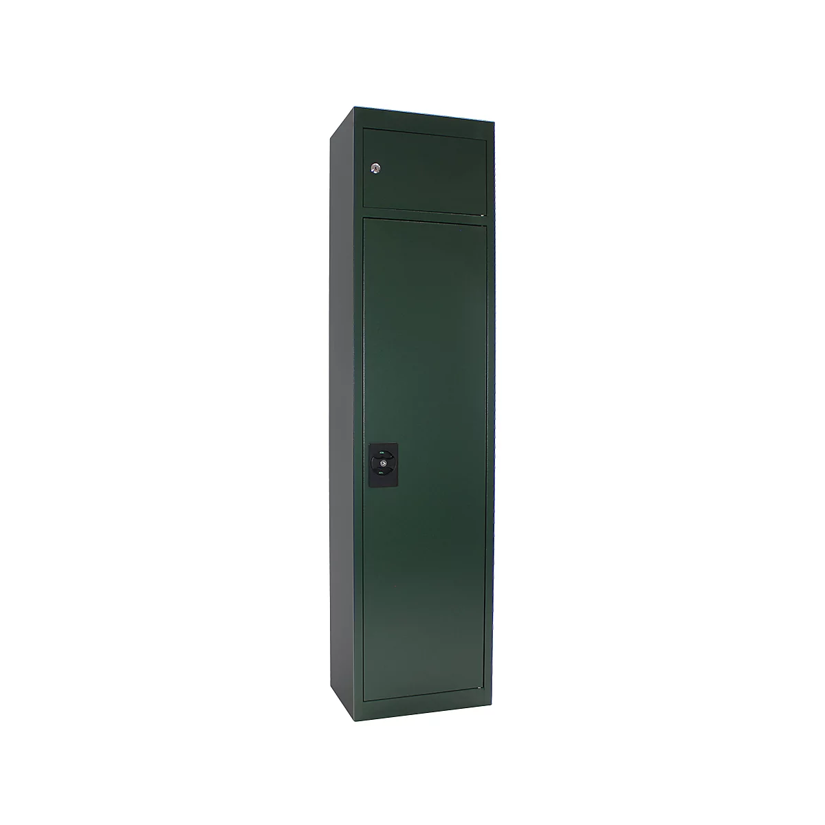 Munitionsschrank Waffenschrank Rottner Gun 5 Cargo, Zylinderschloss, B 370 x T 265 x H 1500 mm, Stahl, grün