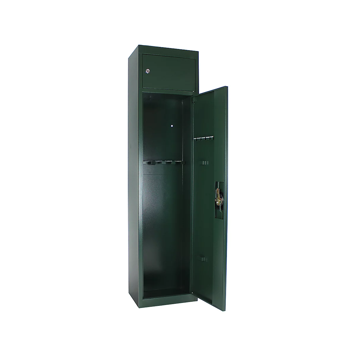 Munitionsschrank Waffenschrank Rottner Gun 5 Cargo, Zylinderschloss, B 370 x T 265 x H 1500 mm, Stahl, grün