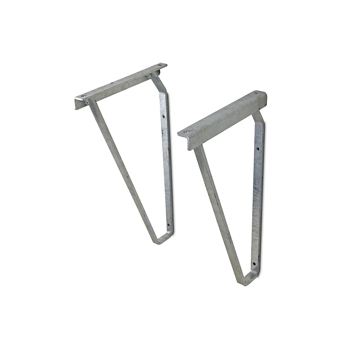 Muurbeugel voor spoelbakken van 75 l en 100 l, set van 2, gegalvaniseerd staal, 460 mm breed