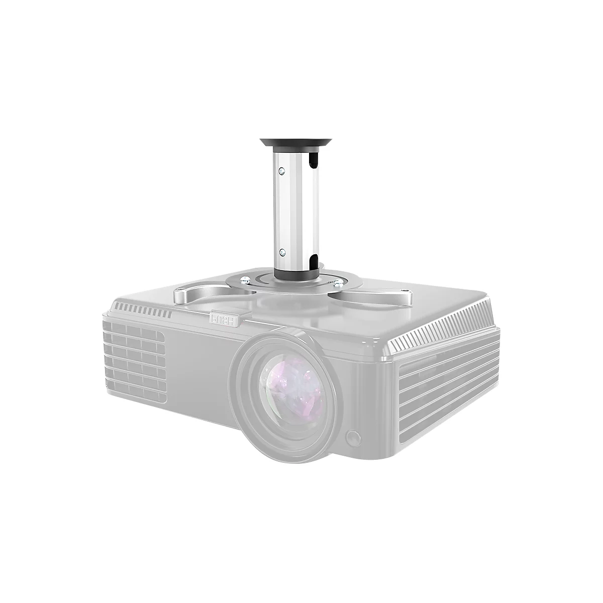 Muurbevestiging Neomounts® by Newstar BEAMER-C80, universeel voor 1 beamer tot 15 kg, volledig beweegbaar, in hoogte verstelbaar, kabelmanagement, zilver