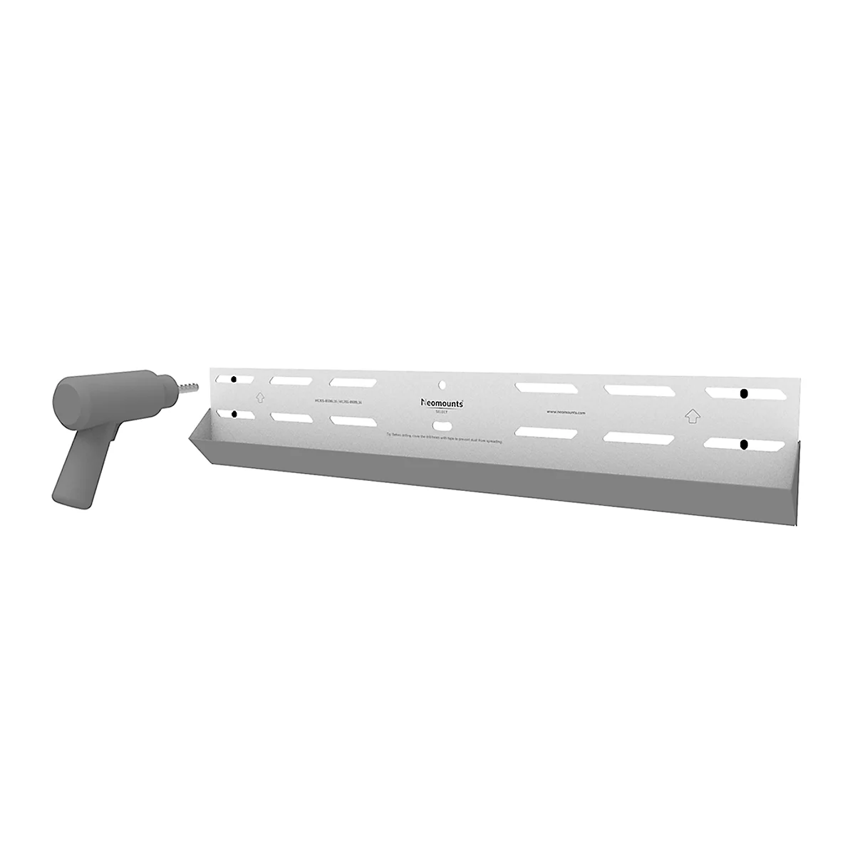 Muurbevestiging Neomounts® by Newstar Select WL30S-850BL16, voor 1 monitor 40-82' &amp; tot 70 kg, vast, afsluitbaar, waterpas, VESA, 5 jaar garantie, zwart