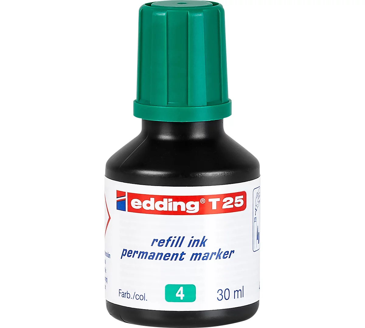 Nachfüll-Tusche edding T25 (Tropfdosierer), grün