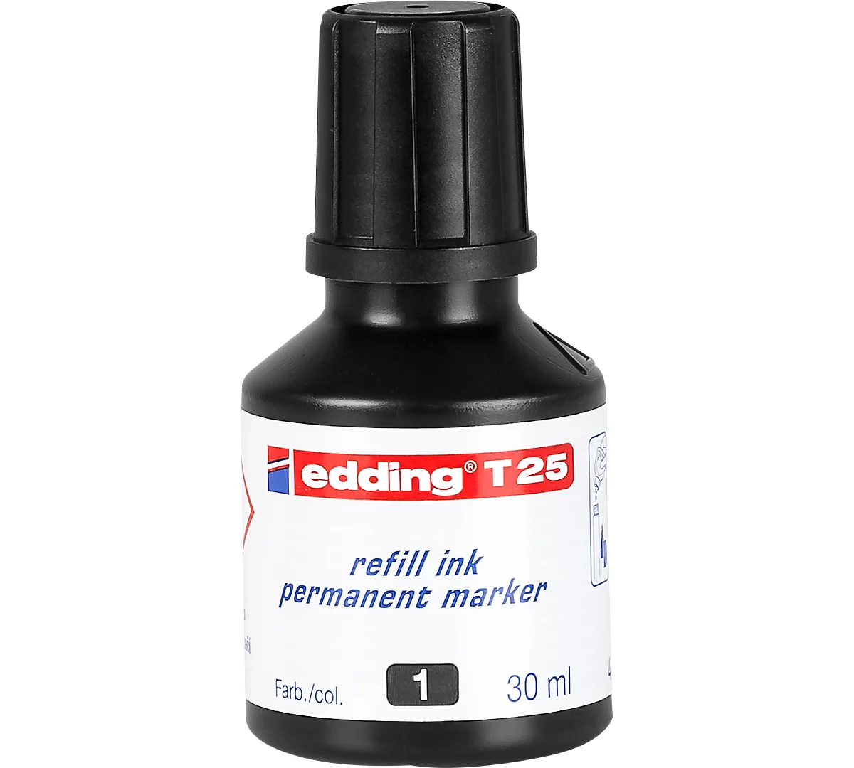 Nachfüll-Tusche edding T25 (Tropfdosierer), schwarz
