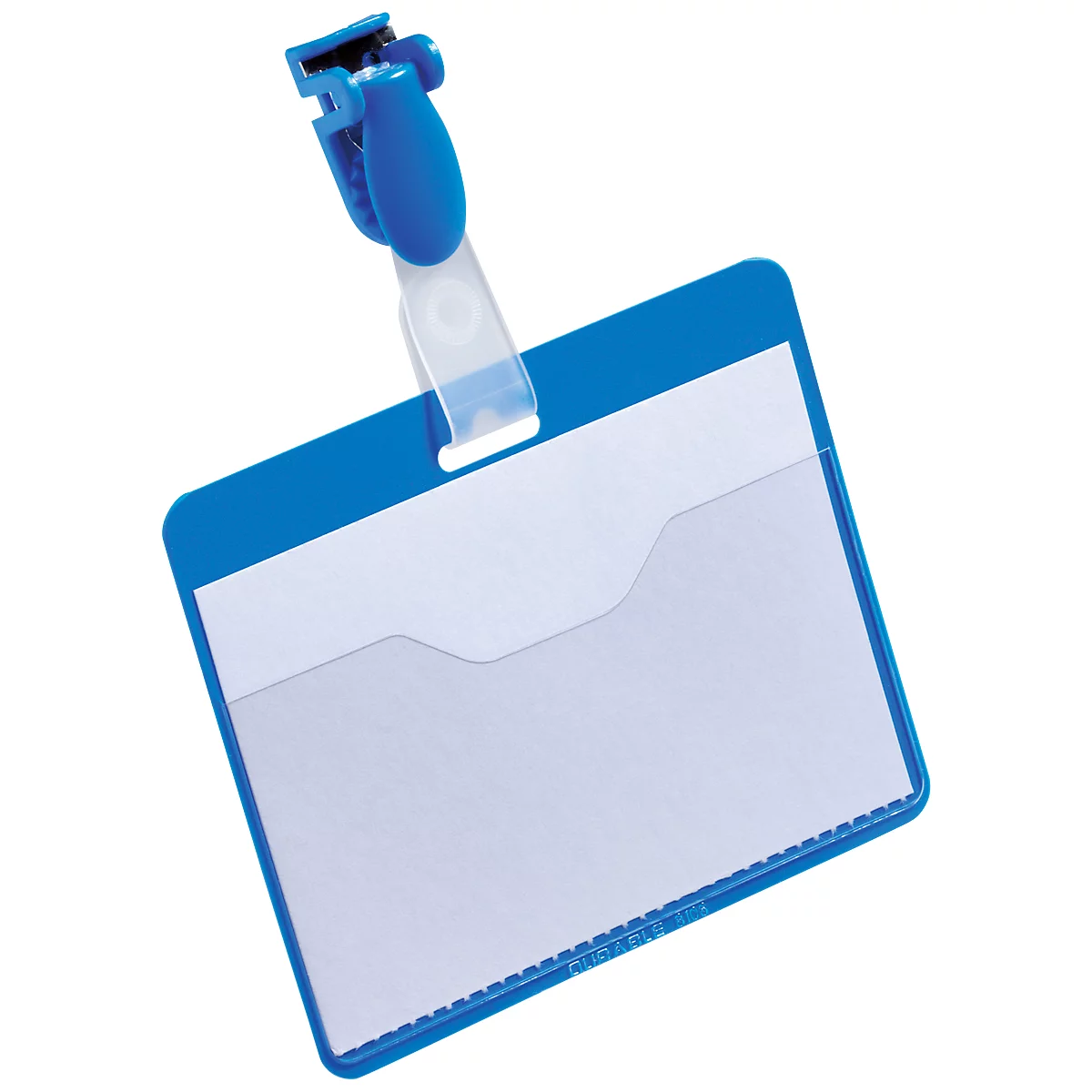Namensschild, für Betriebsausweise, blau, 25 St.