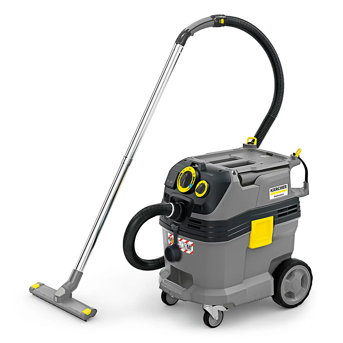 Nat- en droogzuiger Kärcher NT 30/1 Tact Te M, met toestel-inlaat, filterreiniging, 30 liter, L 560 x B 370 x H 580 mm