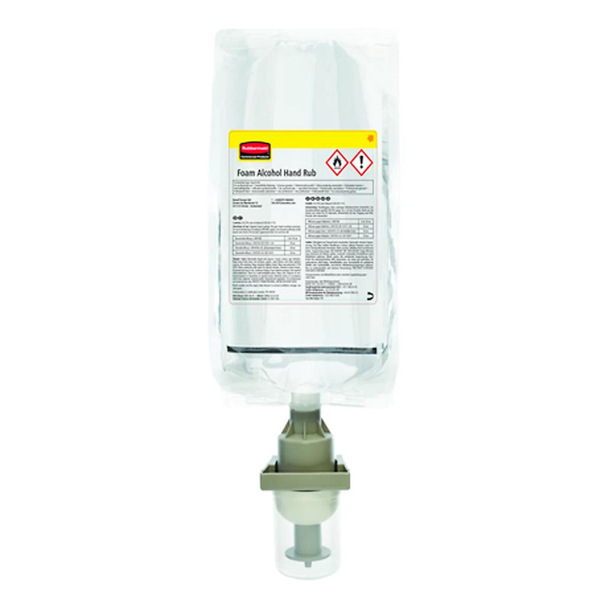 Navulling handdesinfectiemiddel Rubbermaid FLEX BPR, alcohol &amp; desinfectiemiddel, 1000 ml, pak van 3