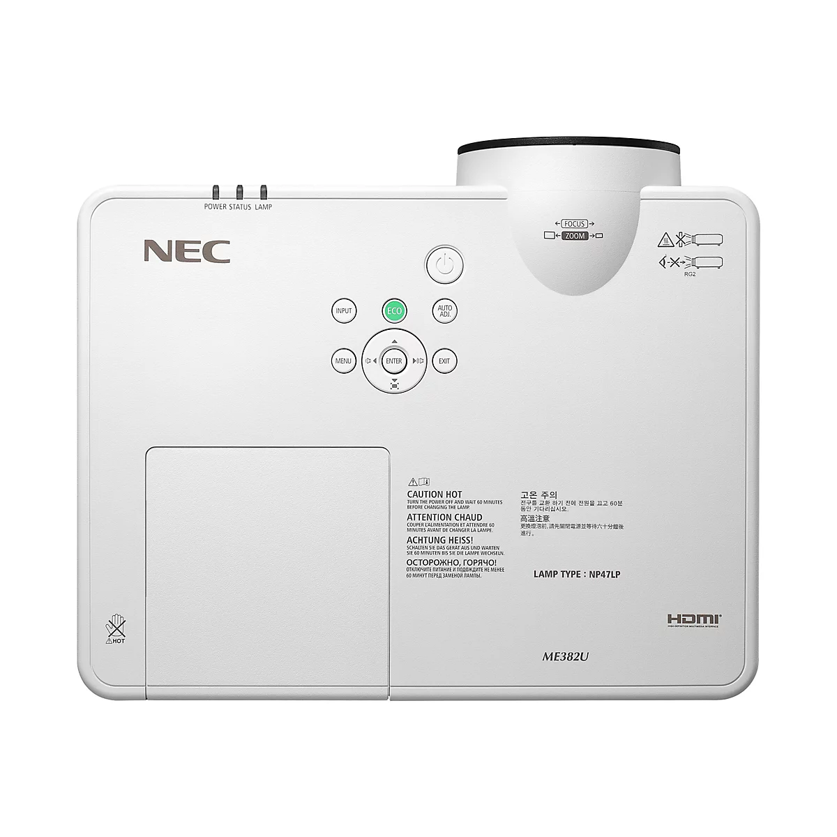 NEC ME403U - ME Series - 3-LCD-Projektor - 4000 ANSI-Lumen - WUXGA (1920 x 1200) - 16:10