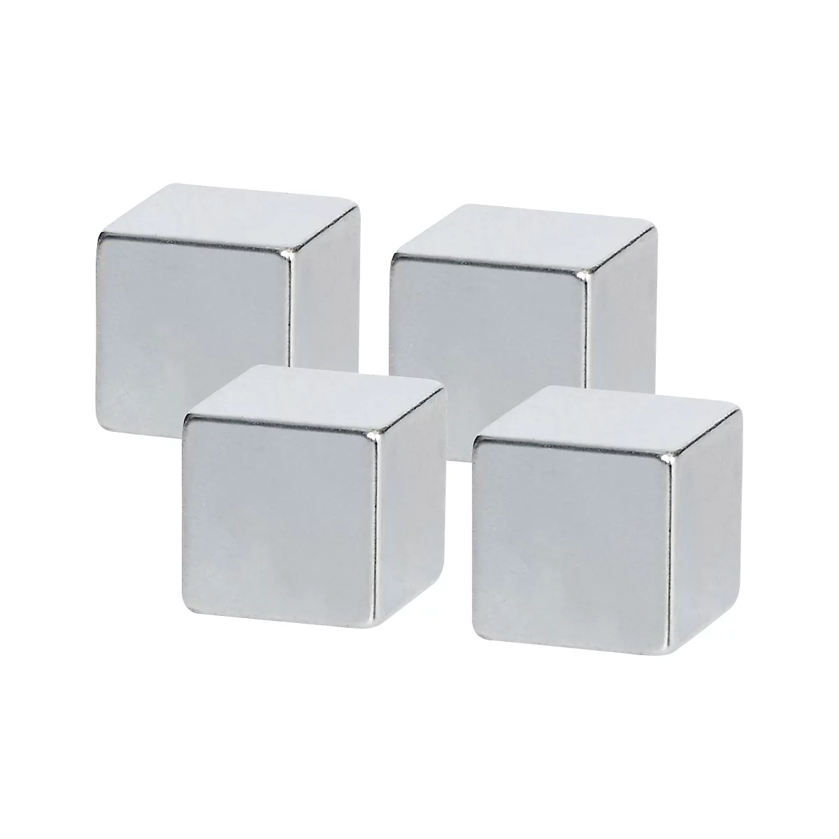Neodym magneet 32393, ca. 3 kg hechtkracht, ideaal voor glasboards, b 10 x d 10 x h 10 mm
