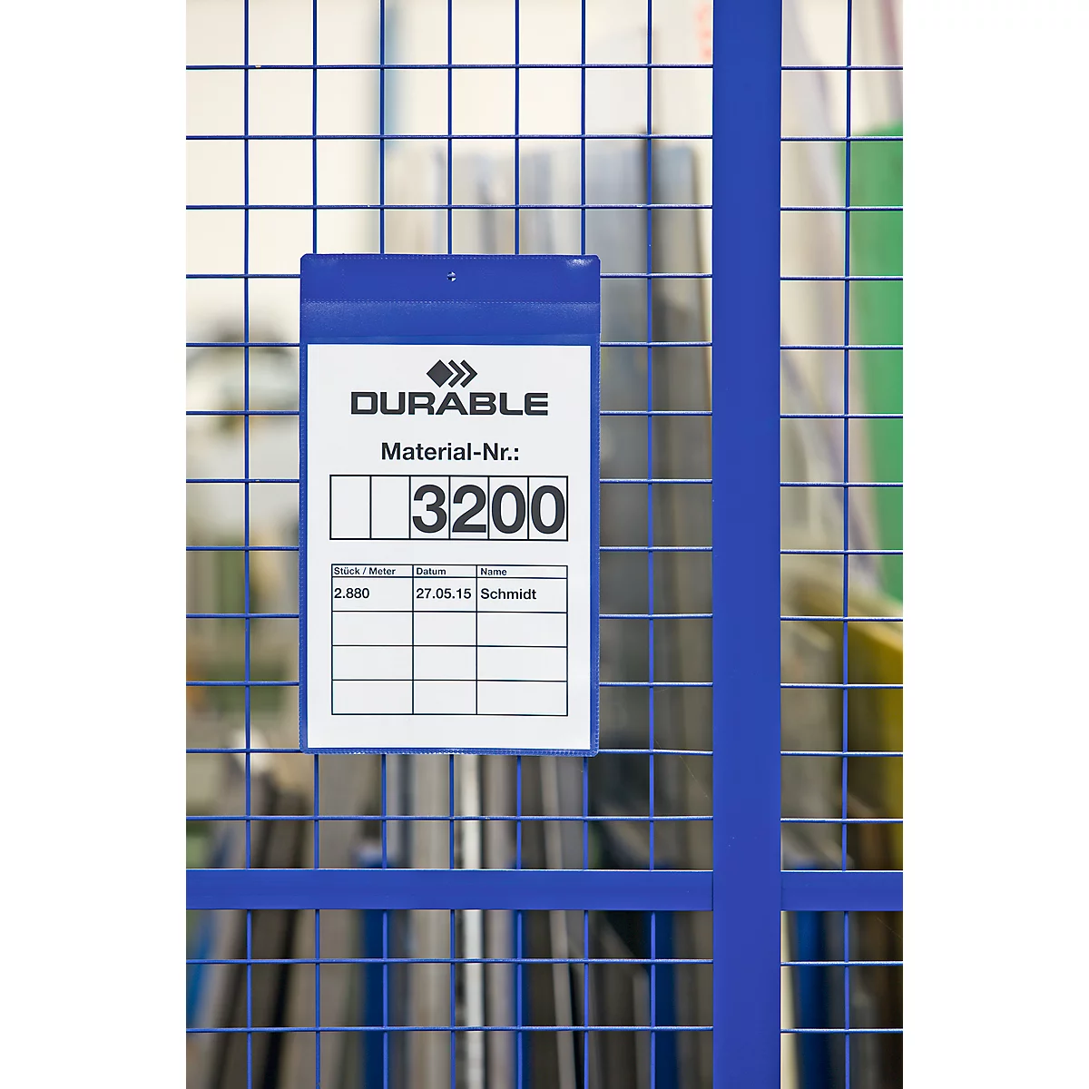 Neodym-magneethoezen B 210 x H 297 mm (A4 staand), 10 stuks, blauw