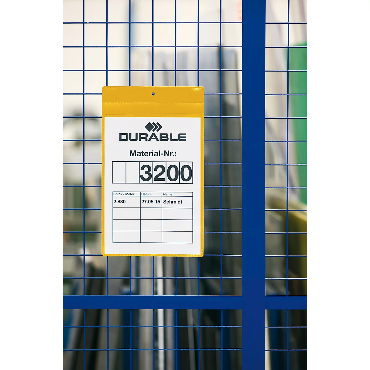 Neodym-magneethoezen - B 297 x H 210 mm - A4 liggend - geel - 10 stuks