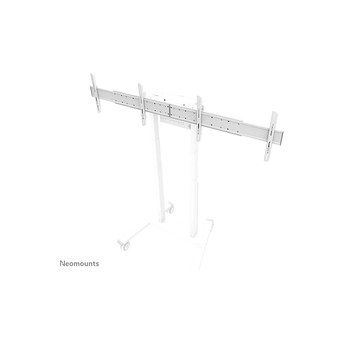 Neomounts ADM-875WH2 - Montagekomponente (Montage-Adapter) - für 2 LCD-Displays - verriegelbar - Stahl - weiß