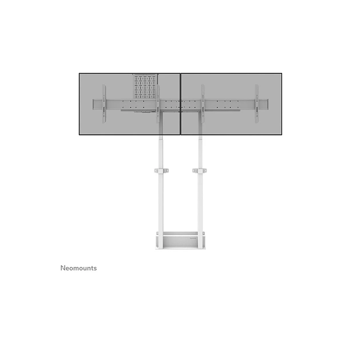 Neomounts ADM-875WH2 - Montagekomponente (Montage-Adapter) - für 2 LCD-Displays - verriegelbar - Stahl - weiß