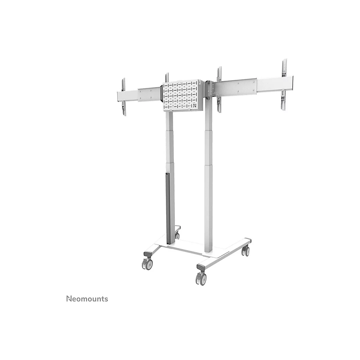 Neomounts ADM-875WH2 - Montagekomponente (Montage-Adapter) - für 2 LCD-Displays - verriegelbar - Stahl - weiß