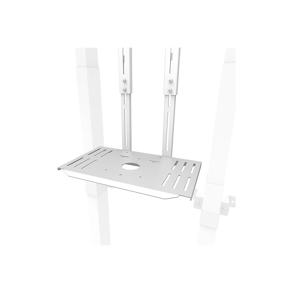 Neomounts AFL-875WH1 - Befestigungskit (Regal, Kamerabord, Adapter für Kamerabord) - für Kamera / Mediabox - Stahl - weiß - am Wagen montierbar