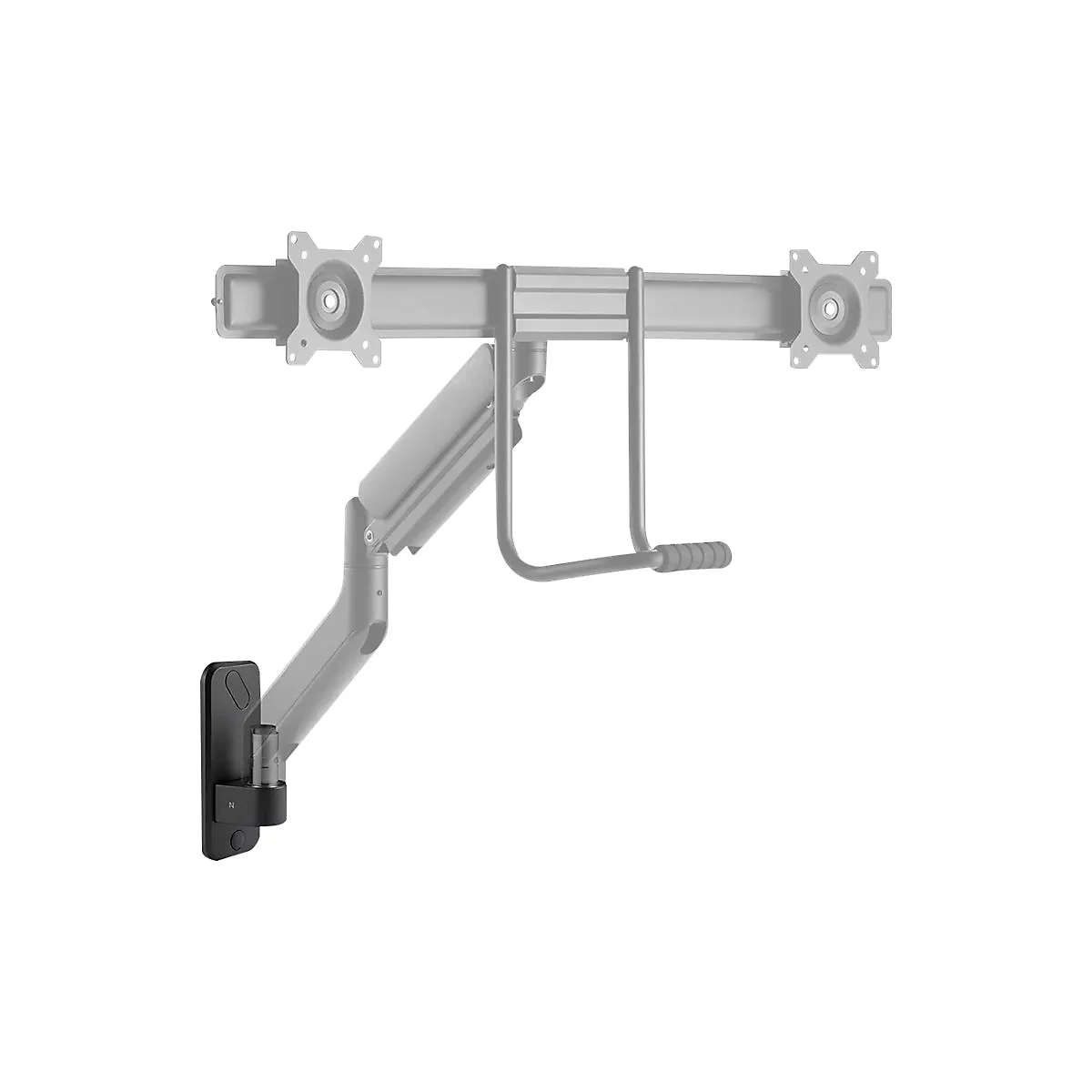 Neomounts AWL75-450BL - Montagekomponente (Wandadapter) - für Gelenkarm - Schwarz