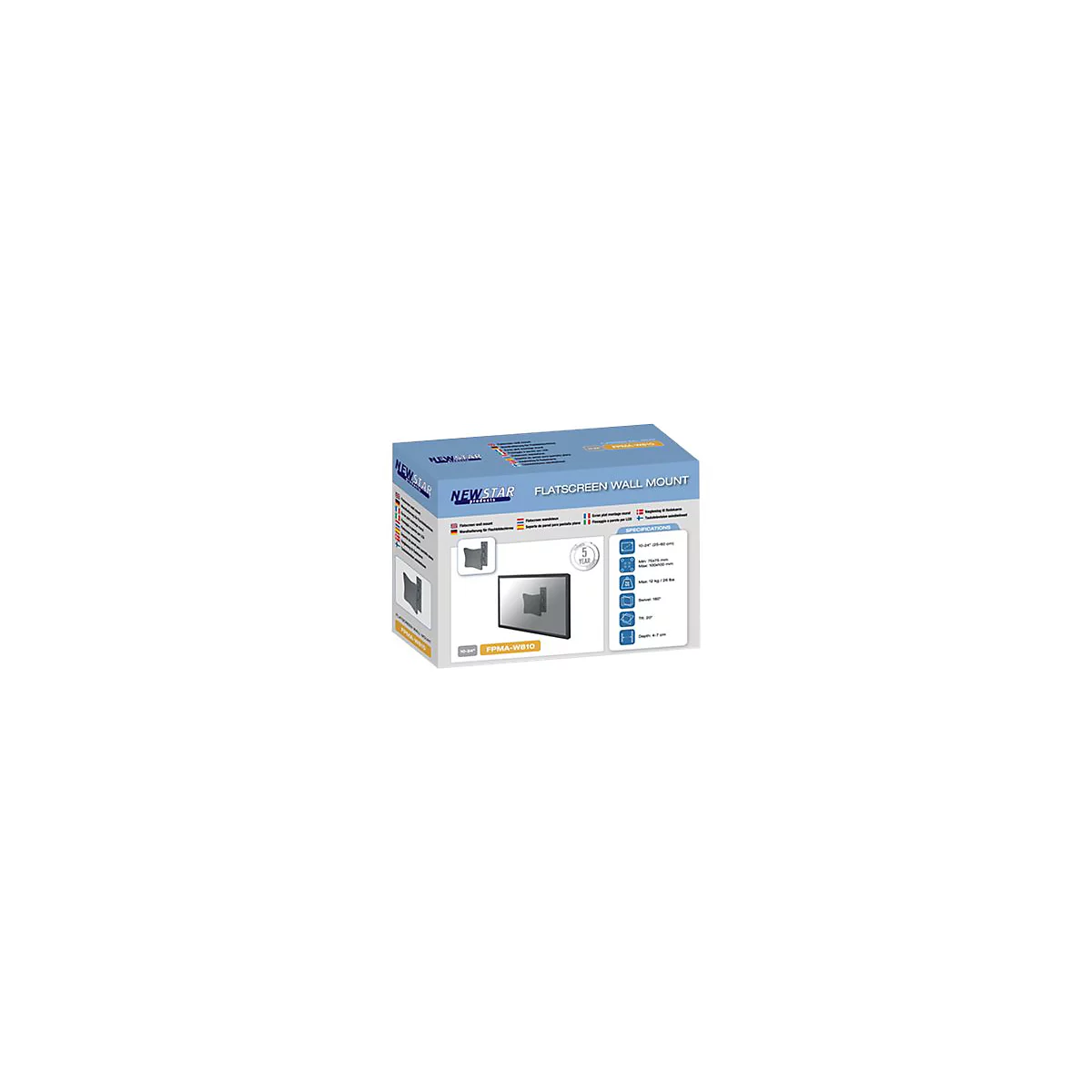 Neomounts by Newstar FPMA-W810 - Klammer - full-motion - für LCD-Display - Silber