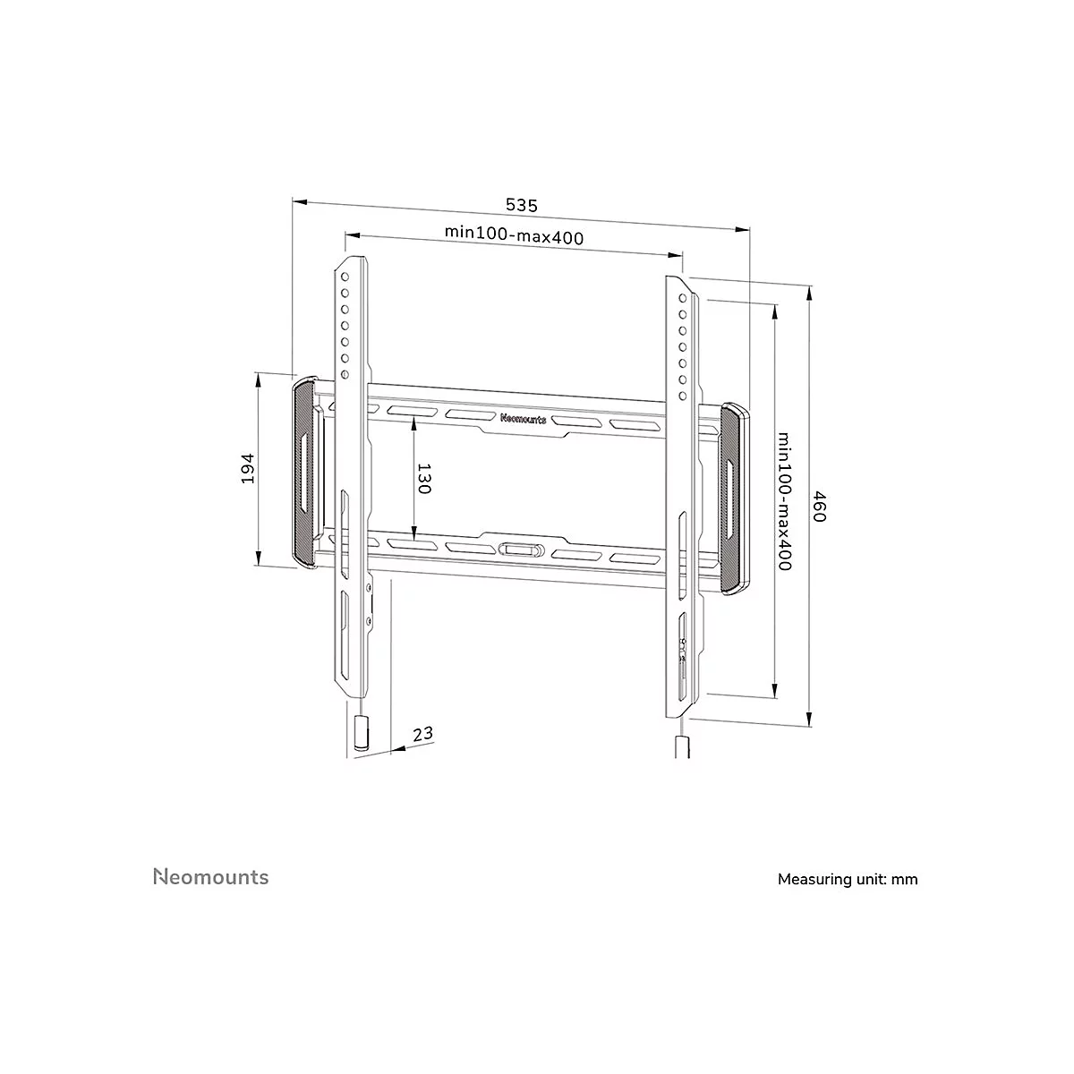 Neomounts by Newstar WL30-550BL14 - Befestigungskit - für LCD-Display