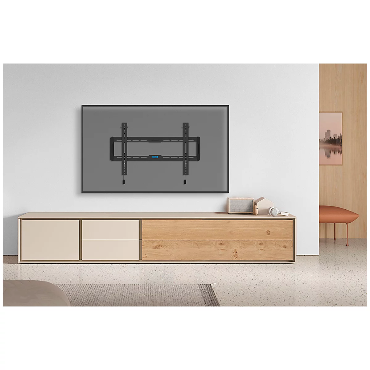 Neomounts® by Newstar WL35-550BL16, voor 1 monitor 40-75' &amp; tot 70 kg, kantelbaar, vergrendelbaar, VESA, 5 jaar garantie, zwart
