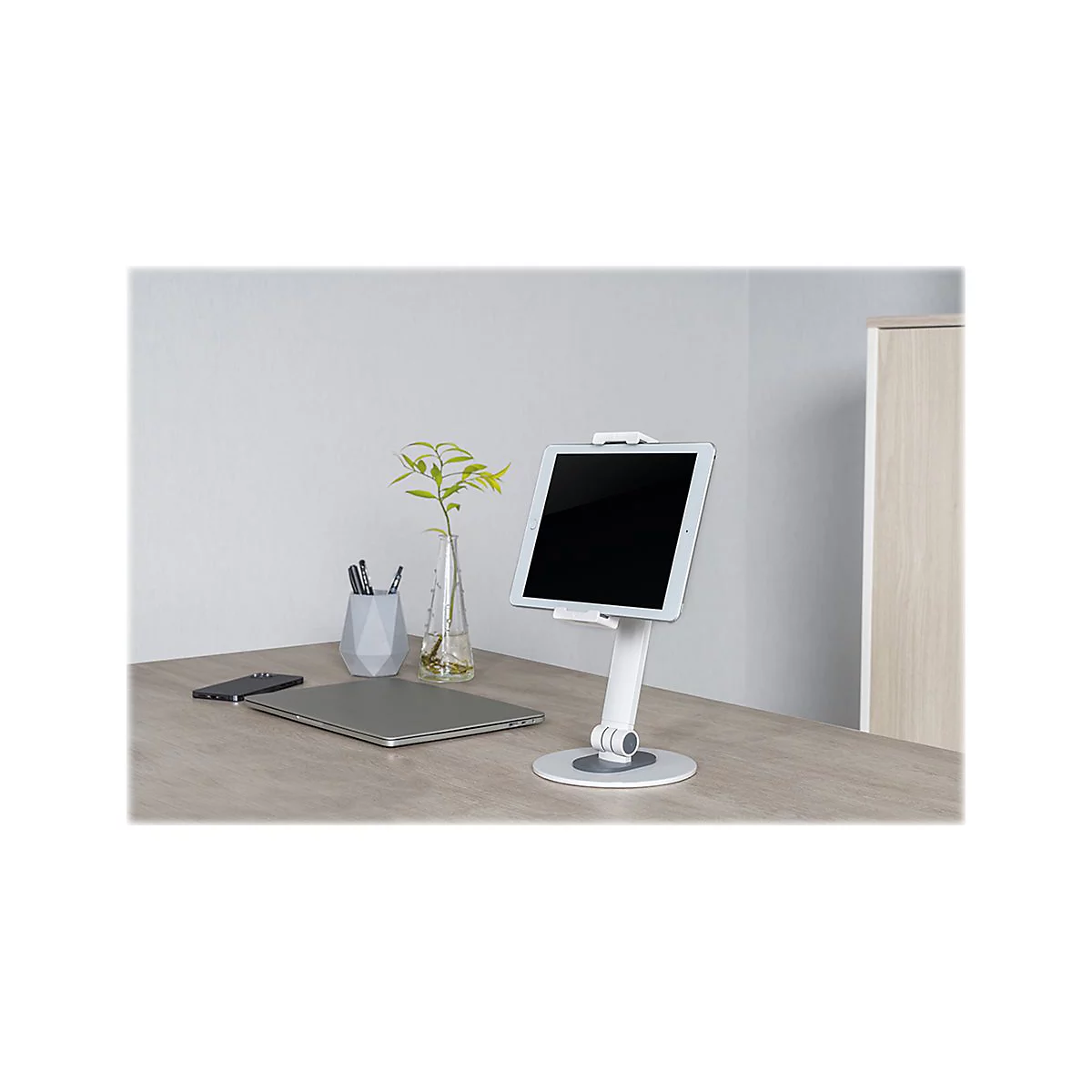 Neomounts DS15-540WH1 - Befestigungskit (Halter) - für Tablett - weiß - Bildschirmgröße: 11.9-32.8 cm (4.7'-12.9') - Schreibtisch