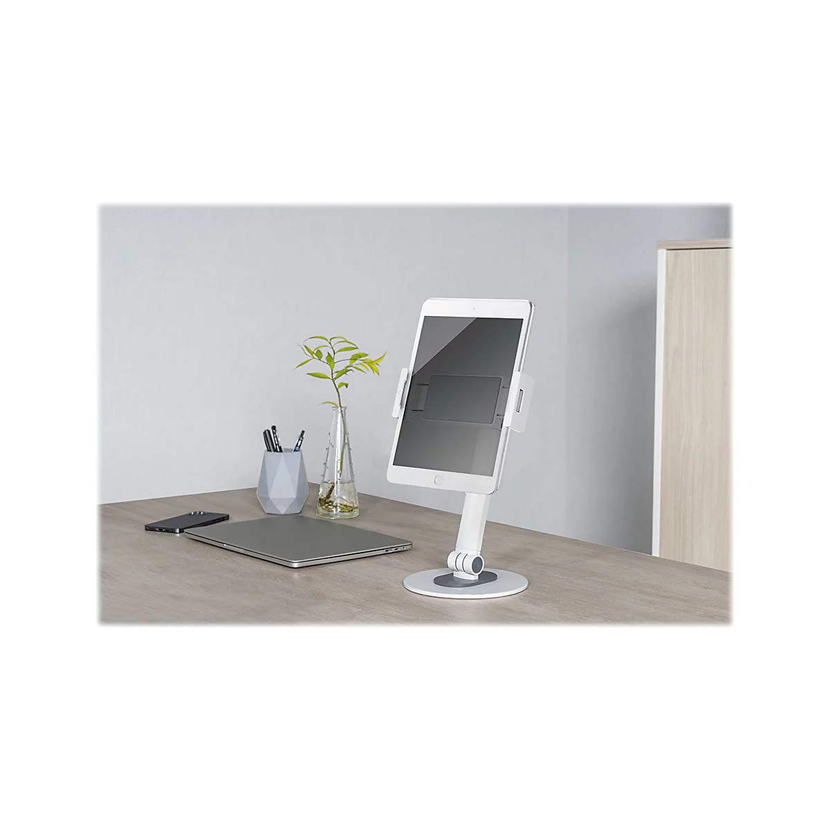 Neomounts DS15-540WH1 - Befestigungskit (Halter) - für Tablett - weiß - Bildschirmgröße: 11.9-32.8 cm (4.7'-12.9') - Schreibtisch