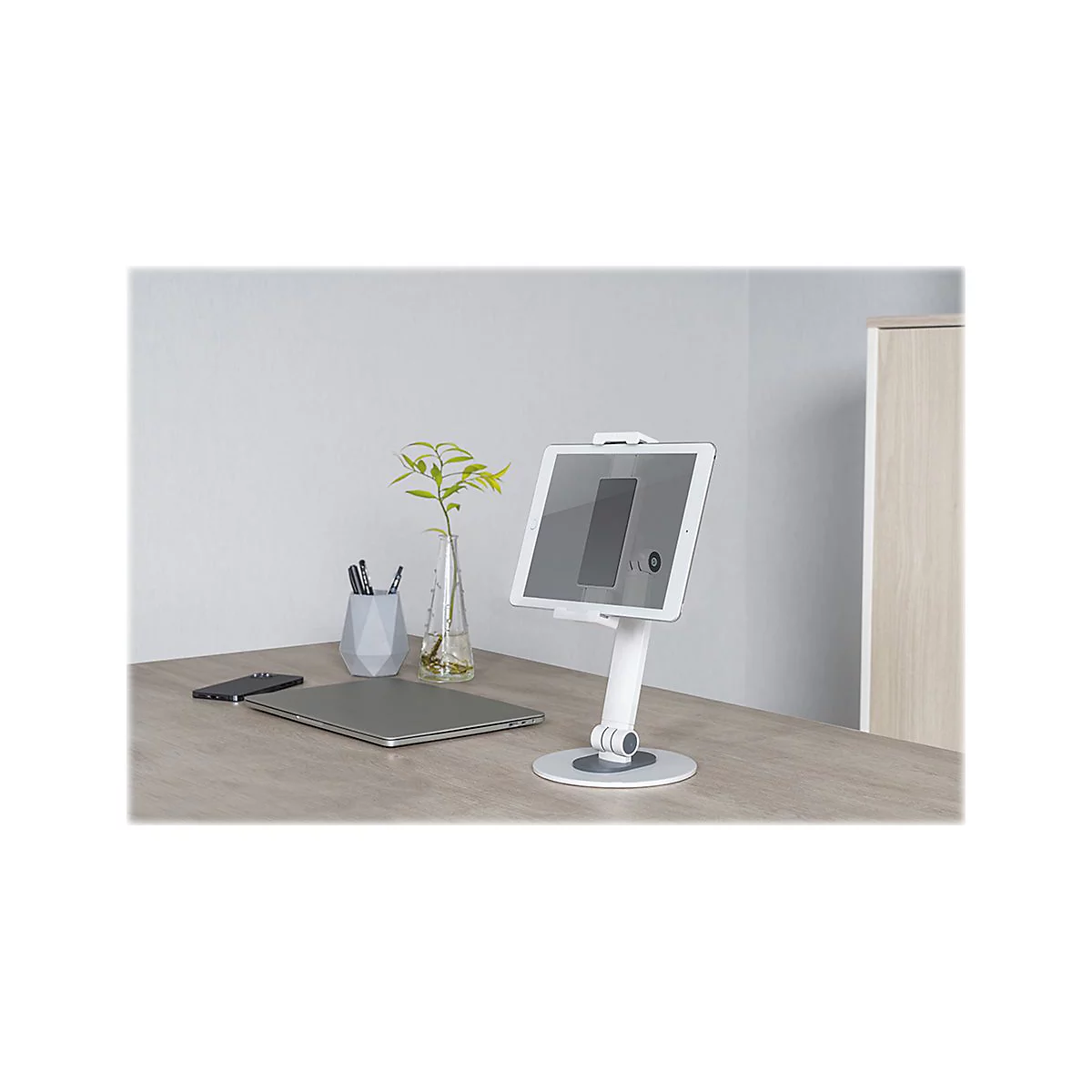 Neomounts DS15-540WH1 - Befestigungskit (Halter) - für Tablett - weiß - Bildschirmgröße: 11.9-32.8 cm (4.7'-12.9') - Schreibtisch