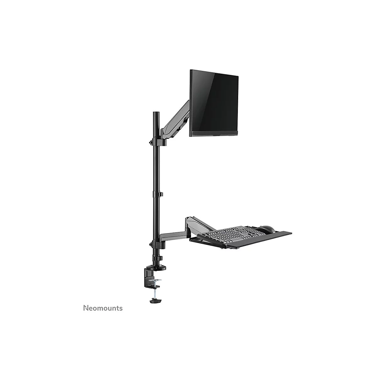 Neomounts DS90-325BL1 - Befestigungskit (voll beweglicher Arm) - Sitz-Steh-Arbeitsplatz - für LCD-Display / PC-Ausrüstung - Stahl - Schwarz