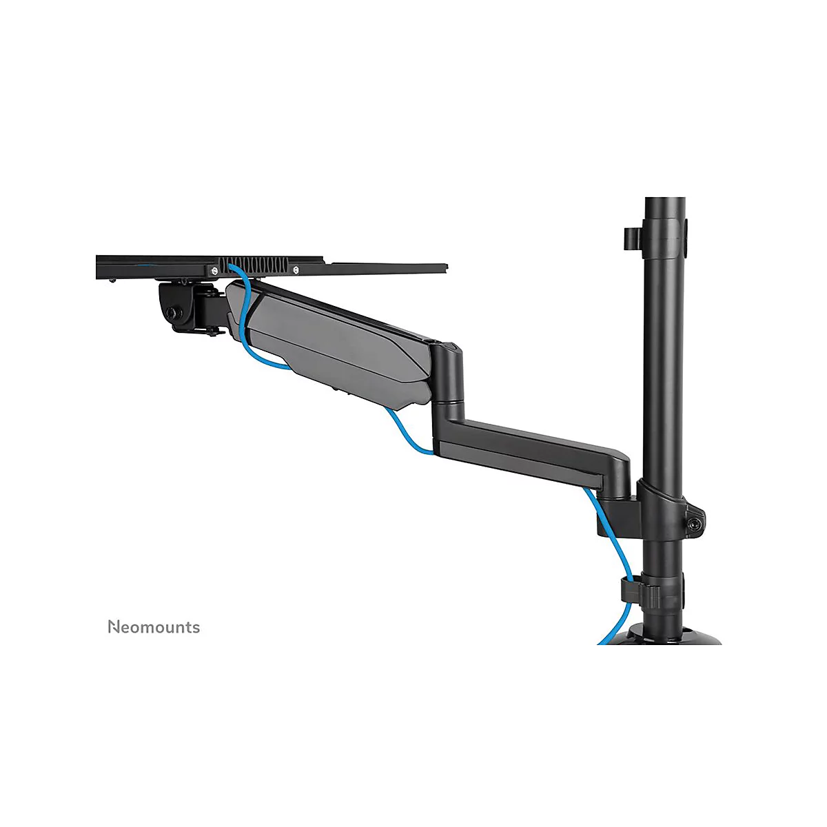 Neomounts DS90-325BL1 - Befestigungskit (voll beweglicher Arm) - Sitz-Steh-Arbeitsplatz - für LCD-Display / PC-Ausrüstung - Stahl - Schwarz