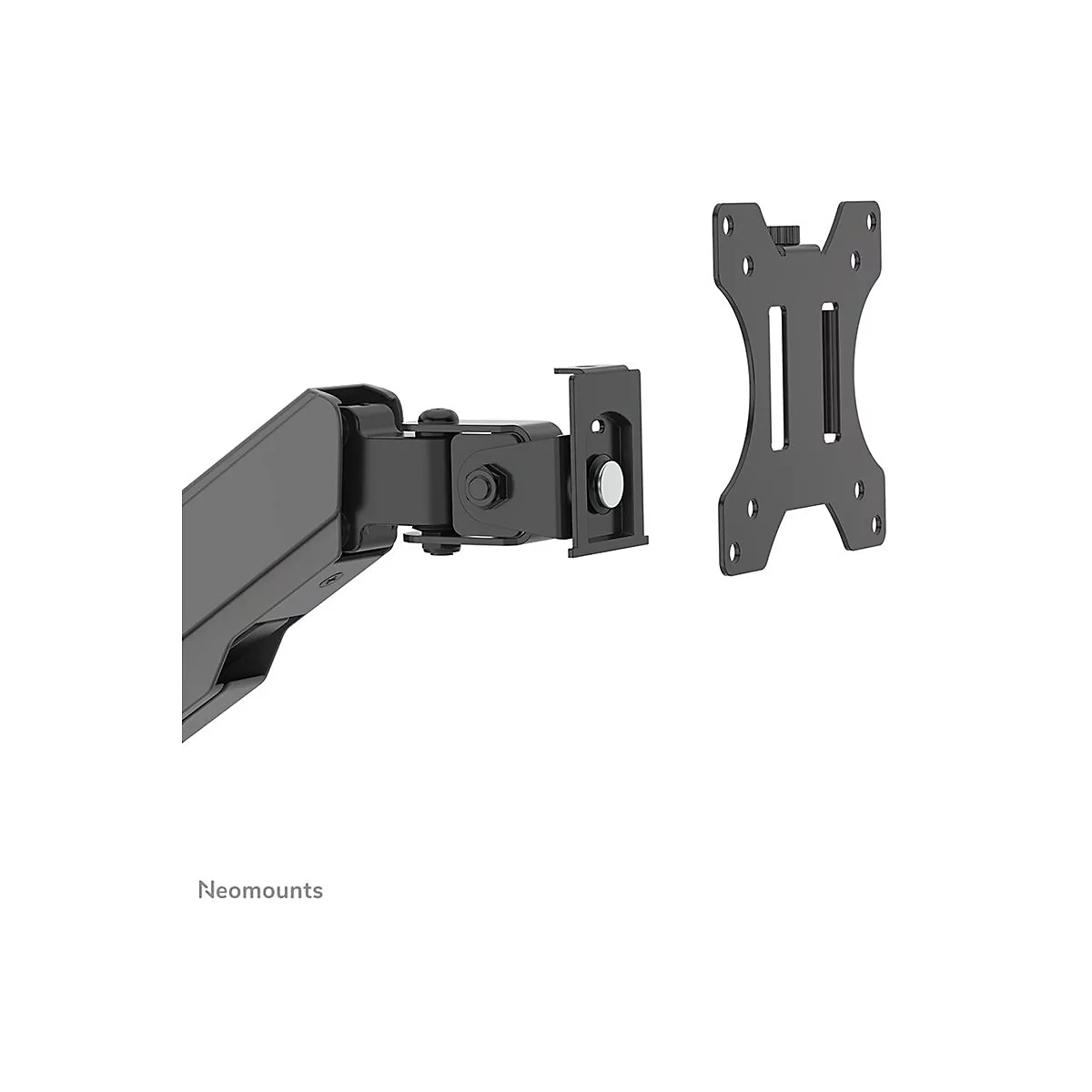 Neomounts DS90-325BL1 - Befestigungskit (voll beweglicher Arm) - Sitz-Steh-Arbeitsplatz - für LCD-Display / PC-Ausrüstung - Stahl - Schwarz