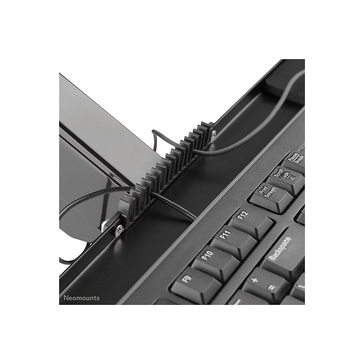 Neomounts DS90-325BL1 - Befestigungskit (voll beweglicher Arm) - Sitz-Steh-Arbeitsplatz - für LCD-Display / PC-Ausrüstung - Stahl - Schwarz