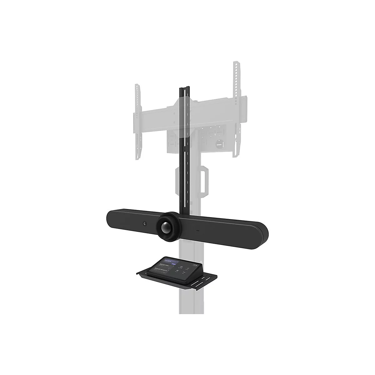 Neomounts - Montagekomponente (Regal, Kamerabord, Adapter für Kamerabord, Schiene) - für Kamera / Mediabox - Schwarz - am Wagen montierbar - für P/N: FL50S-825BL1