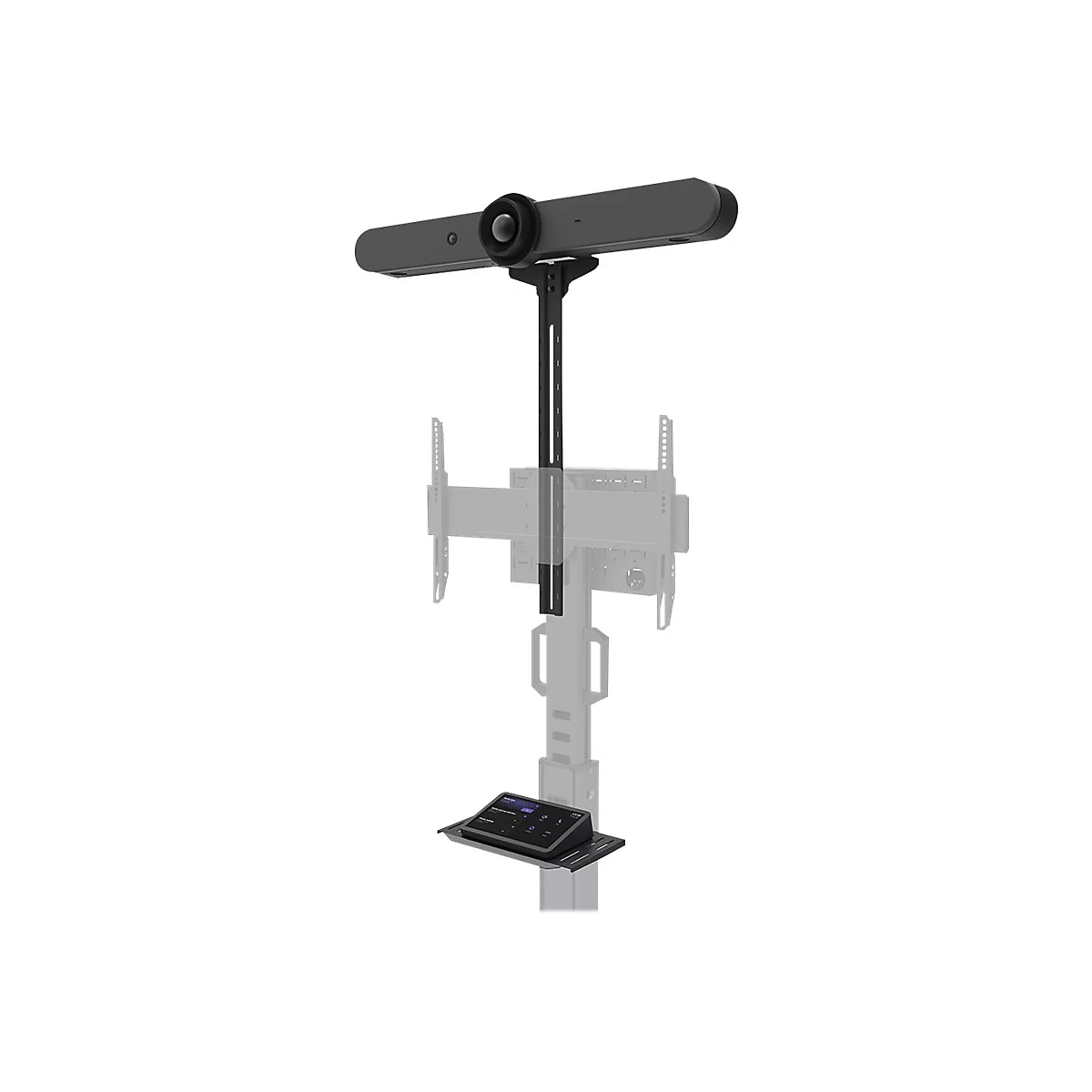 Neomounts - Montagekomponente (Regal, Kamerabord, Adapter für Kamerabord, Schiene) - für Kamera / Mediabox - Schwarz - am Wagen montierbar - für P/N: FL50S-825BL1
