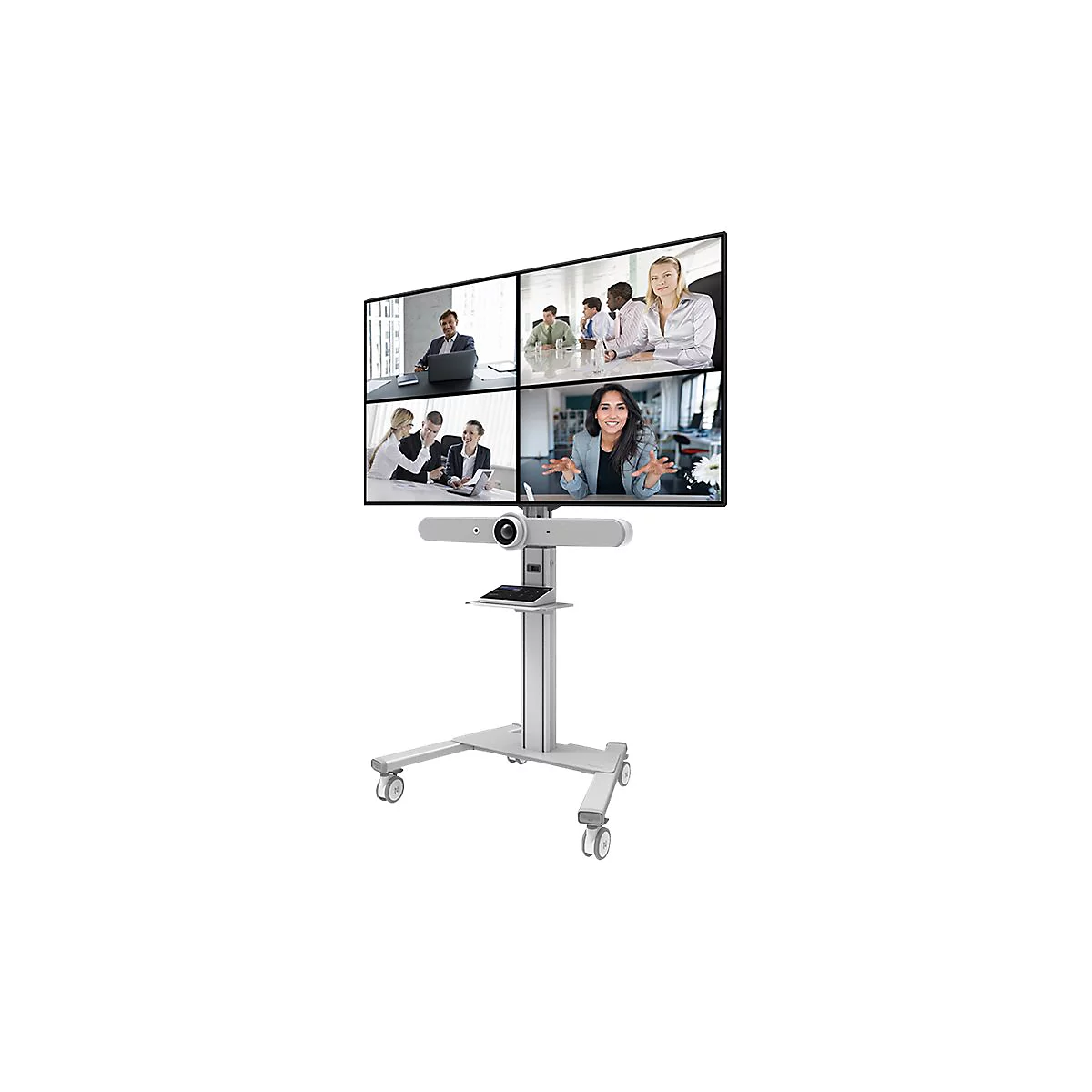 Neomounts - Montagekomponente (Regal, Kamerabord, Adapter für Kamerabord, Schiene) - für Kamera / Mediabox - weiß - am Wagen montierbar - für P/N: FL50S-825WH1