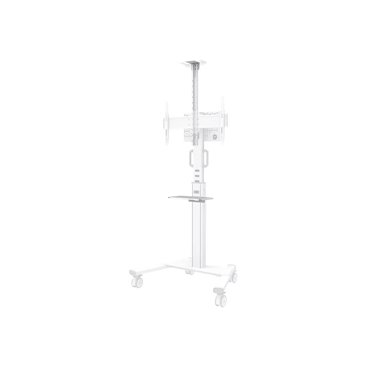 Neomounts - Montagekomponente (Regal, Kamerabord, Adapter für Kamerabord, Schiene) - für Kamera / Mediabox - weiß - am Wagen montierbar - für P/N: FL50S-825WH1