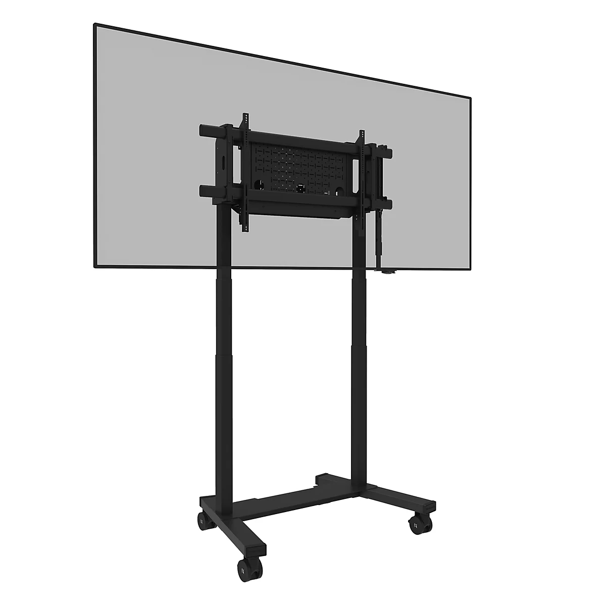 Neoumounts by Newstar mobiler Monitorständer FL55-975BL1 MOVE Lift XL, für 1 Display 75-115'/bis 160 kg, motorisiert, höhenverstellbar, Stahl, schwarz