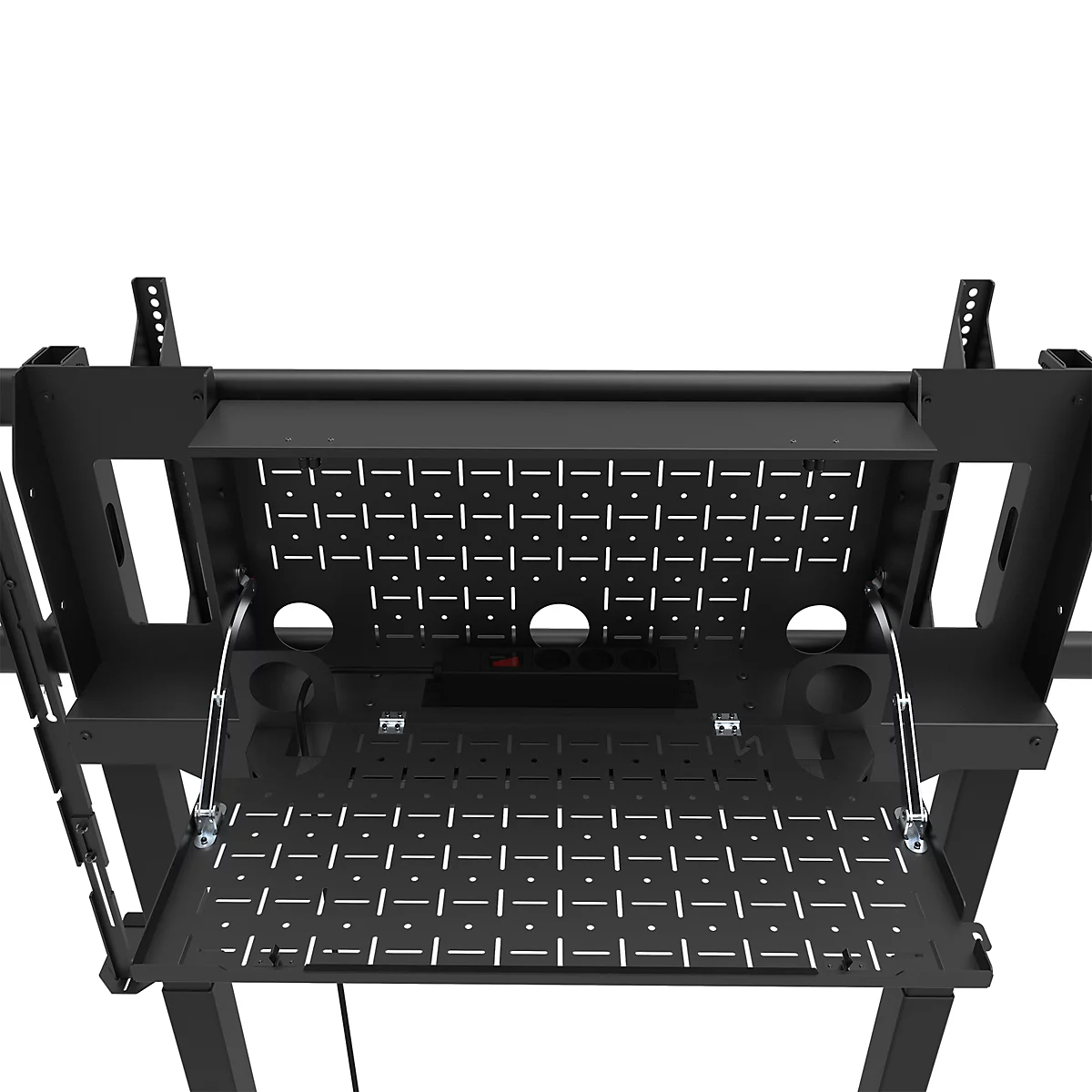 Neoumounts by Newstar mobiler Monitorständer FL55-975BL1 MOVE Lift XL, für 1 Display 75-115'/bis 160 kg, motorisiert, höhenverstellbar, Stahl, schwarz